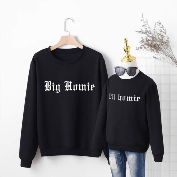 Black 'Lil Homie' Kids Sweatshirt - Picture 9 of 10